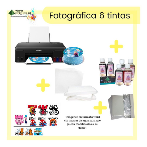 Impresora Comestible Fotográfica Sistema Continuo+ Con Tinta