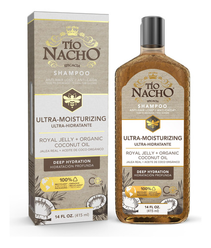 Tio Nacho Shampoo Aceite De Coco Ultrahidratante, Anticaíd.