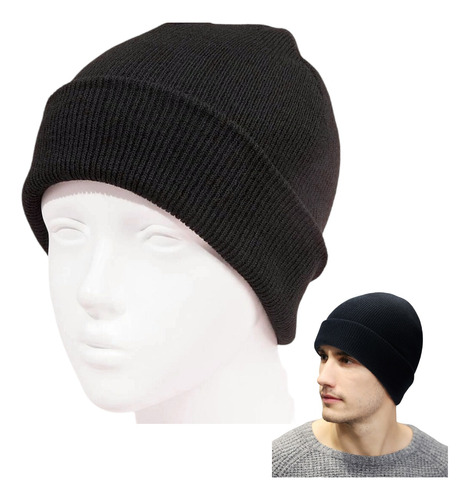 Kit 10 Touca De Frio Inverno Básica Lisa Preta Toca Gorro 