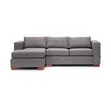 Sofa Seccional Izquierdo Trayken Gris Medular