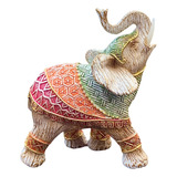 Elefante Indiano Decorativo Colorido Enfeite