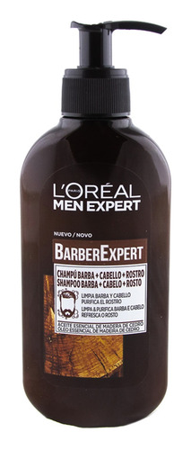 Loreal Men Expert Barber Shampoo Barba Rostro Cabello 200ml