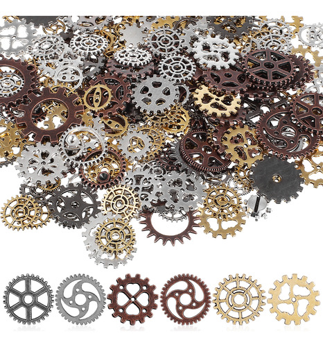 Colgantes Con Forma De Rueda Vintage Steampunk Gears Charms