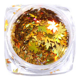 R Glittering Maple Leaf Nail Art Glitter Snowflake Seq 3889