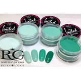 Colección Turquesa Rg Nails De 4 Polímeros De 14 G.