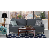 Love Seat  Vintage Versanora Suede Gris Sala Salas Sofa