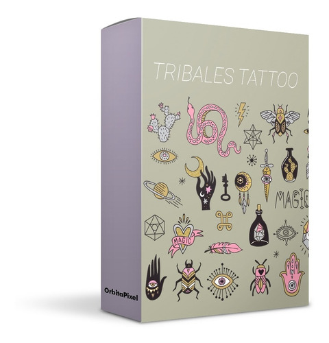 Vectores Tatuajes Tribales Minimalistas Tattoo Pack Sublimar