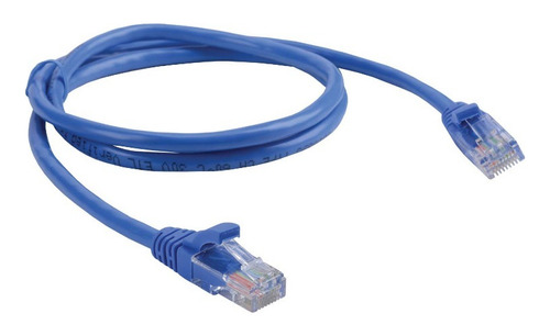 Patch Cord Cat5e Flexivel Pacote C/25 Pcs  Azul 568a