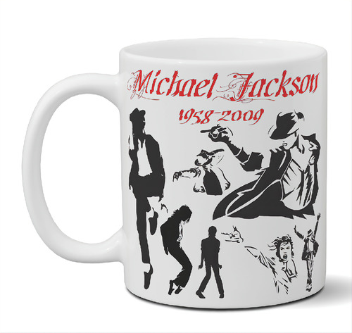 Taza De Cerámica Michael Jackson Ideal Regalo Importada Art5