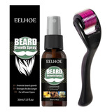 Kit De Rodillo Para Crecimiento De Barba Para Hombre, 30 Ml,