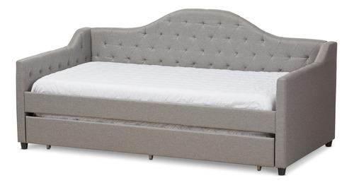 Baxton Studio Peola - Sofa Cama De Tela Moderna Con Nido, Ta