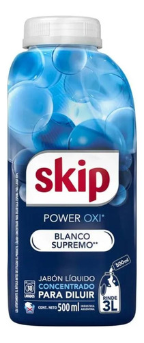 Jabón Líquido Concentrado Para Diluir Skip Power Oxi 500 Ml