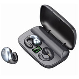 Inalámbrico Bluetooth Clip De Oreja Auricular-negro