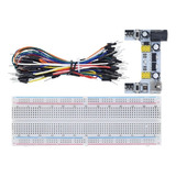 Kit Protoboard 830 Pts + Fuente Mb102 (mini Usb) + Cables