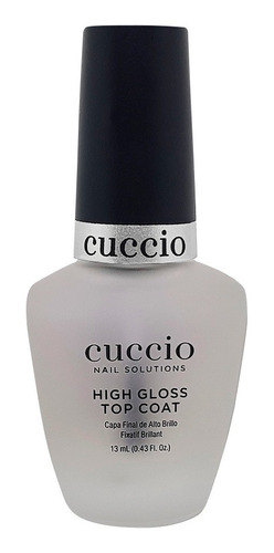 High Gloss Top Coat Cuccio Manicure Profissional Nails 13ml