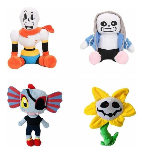 Muñeca De Peluche Undertale Papyrus Sans Para Regalo, 4 Piez