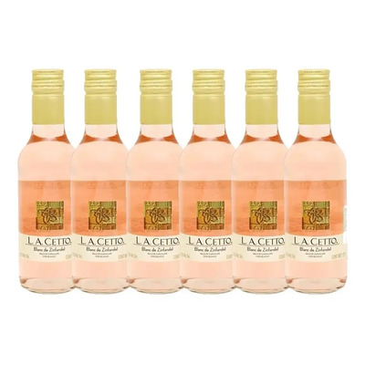 Pack 6 Pzs Vino Rosado L. A. Cetto Blanc De Zinfandel 187 Ml | Envío gratis
