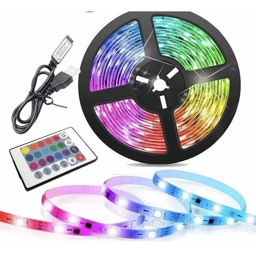 Tira De Luces Led Rgb 2835 Flexibles Con Bluetooth