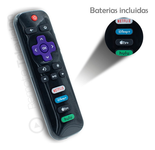 Control Remoto Tcl Smart Para Roku Tv 