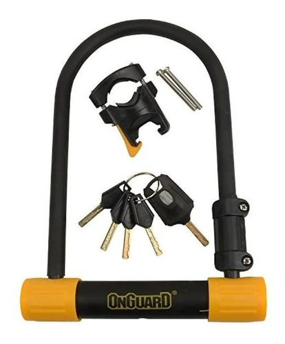 Candado U Seguridad Bicicleta Onguard Con Soporte 115x230 Mm