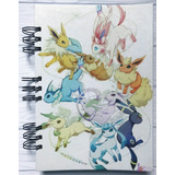 Cuaderno Artesanal A5 De Pokémon - Eevee Y Evoluciones