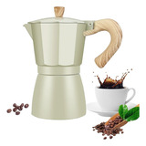 Cafetera Italiana Moka 300ml Diseño Clásico Beige Espresso