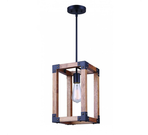 Lampara Colgante Techo Evo Vintage Rusticas Madera 1 Luz E27