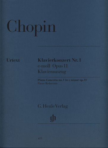 Concierto Para Piano Y Orquesta No 1 E Opus Menor 11 (edicio