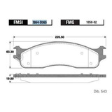 Balata Freno De Disco Gp1 Para Dodge Truck Ram 4000 2009