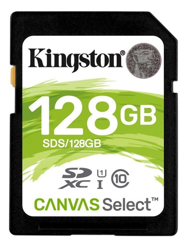 Cartão De Memória Kingston Sds2 Canvas Select 128gb Garantia