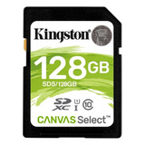 Cartão De Memória Kingston Sds2 Canvas Select 128gb Garantia
