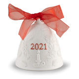 Lladro 2021 - Campana De Navidad (porcelana), Color Rojo