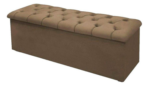 Recamier De Quarto Solteiro Lotus Suede Marrom Simbal