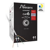 Caixa De Cabo De Rede Cat.6+ Cm 305 Metros Nexans 23 Awg