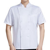 Chef Coat Chef Jacket Hombres Transpirable Botón Uniforme