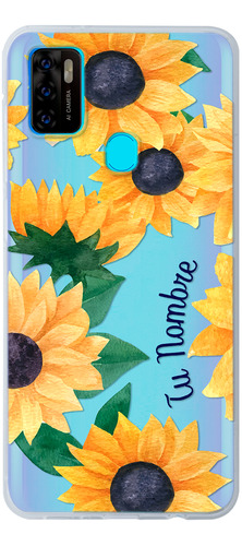 Funda Para Zte Para Mujer Girasoles Con Nombre