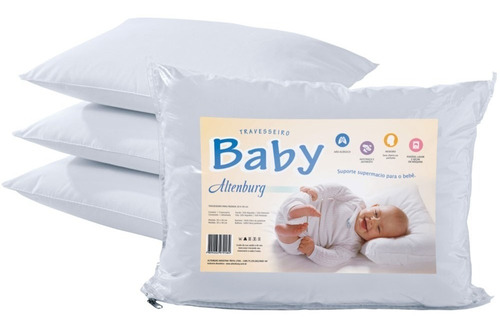 Almohada Para Bebe Altenburg 40x30 Suavidad Antialérgica Antimoho