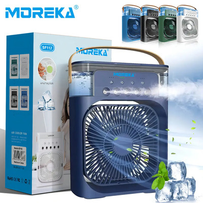 Mini Aire Acondicionado Portátil Moreka Azul Usb 3 Velocidades