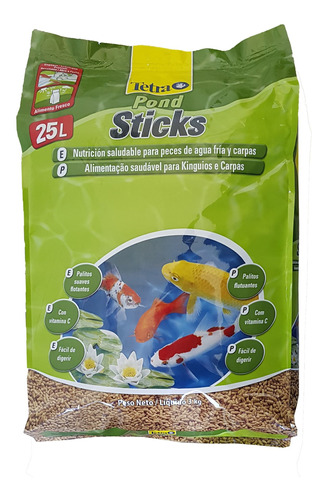 Tetra Pond Sticks Floating 3 Kg P/ Peces Agua Fria Estanques