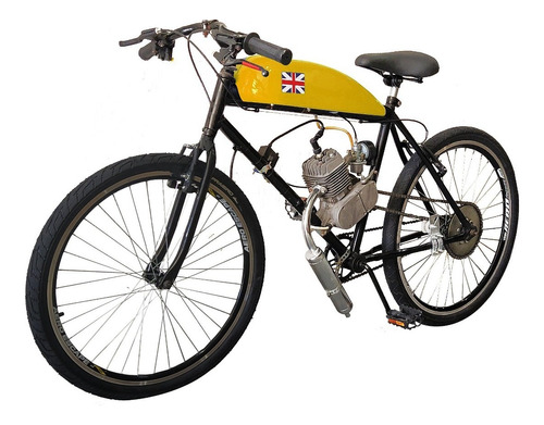 Bicicleta Motorizada Café Racer Sport Cor Amarelo Sunny