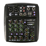 Mesa De Som Custom Sound Cmx-4c 4 Canais C/ Interface Usb Bt