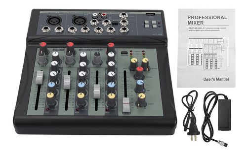 Módulo Mp3 Usb Stage Mixer Professional De 4 Canales Y Bajo