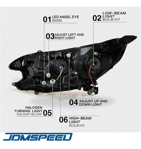 Faro Honda Crv 2012 2013 2014  A25  Dias Par  Foto 2