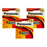 3 Cartelas De Bateria Panasonic Cr123