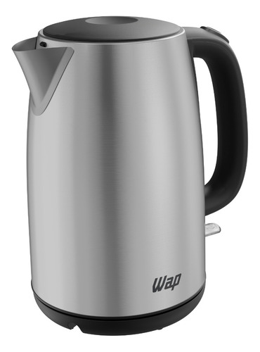 Chaleira Elétrica Wap Wce1 Inox 1850w 1,7l Com Base Giratória 360°, Indicador De Nível De Água, Porta Fio, Segurança Contra Superaquecimento, Desligamento Automático, Jarra De 1,7 Litros 220v