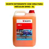 Shampoo Automotivo 5l Wurth Com Cera De Carnauba Shw2
