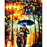 Kit Pintura Por Números Con Bastidor Pareja Enamorados 40x50