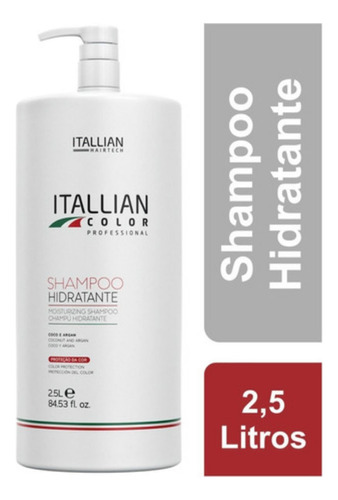 Shampoo Galao Hidratante Lavatório Itallian Color 2,5l