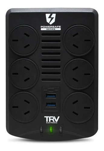 Estabilizador De Tension Trv Powersafe Usb 6tomas/usb/rj45 N