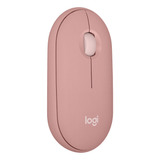 Logitech Pebble M350, Mouse Inalámbrico Silencioso Rosado 